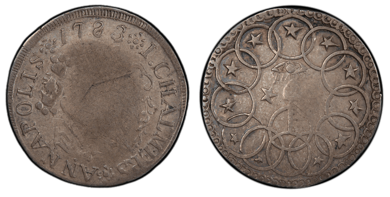 1783 Chalmers Shilling - Rings