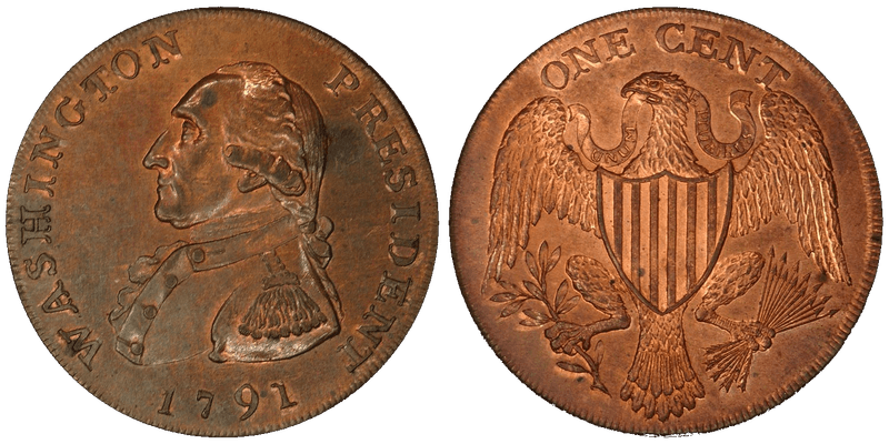 1791 Washington President - Large Eagle Proof Cent