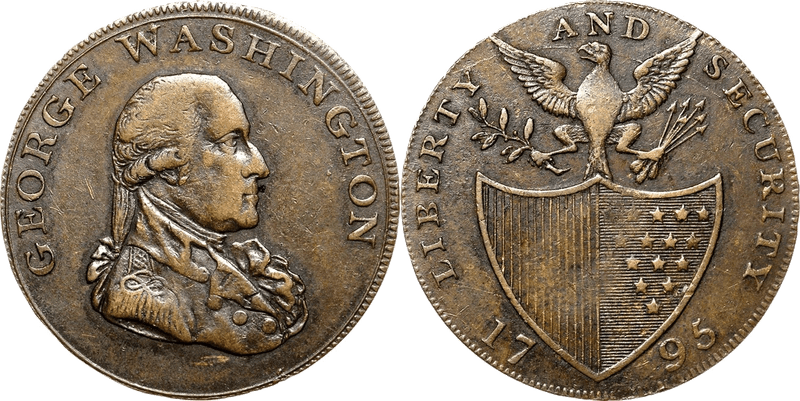 1795 Liberty & Security - Birmingham Edge Half Penny