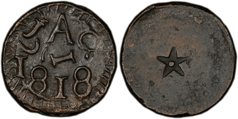 1818 Texas Jola Half Real - Small Planchet
