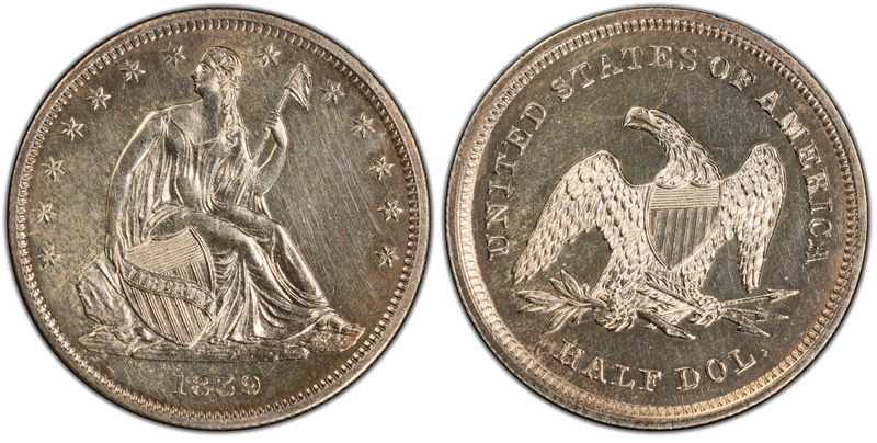 Seated Liberty Half Dollars 1839-1891