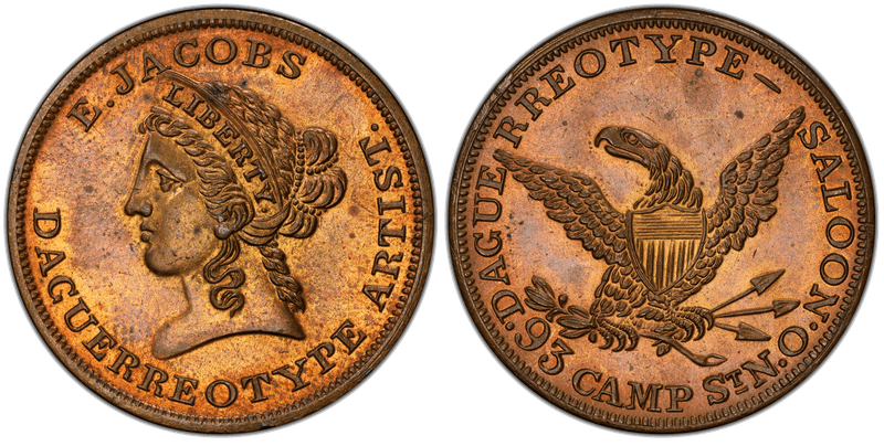 (1851-59) Token Miller La-33 Copper E. Jacobs