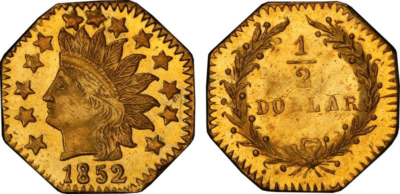 Half Dollar Octagonal, Period 2 (BG-901 to BG-999)