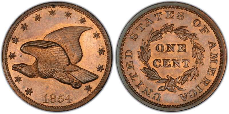 1854 Proof Cent Pattern - J-165a, Original