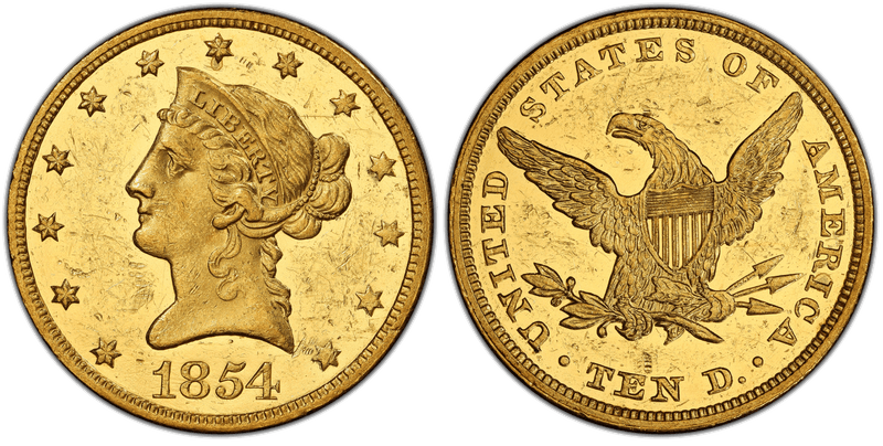 1854 Proof Liberty Head Eagle