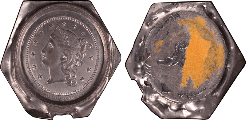1857 Quarter Eagle Die Trial - J-A1857-3