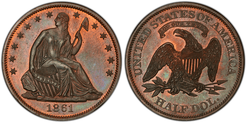 1861 Proof Half Dollar Pattern - J-278