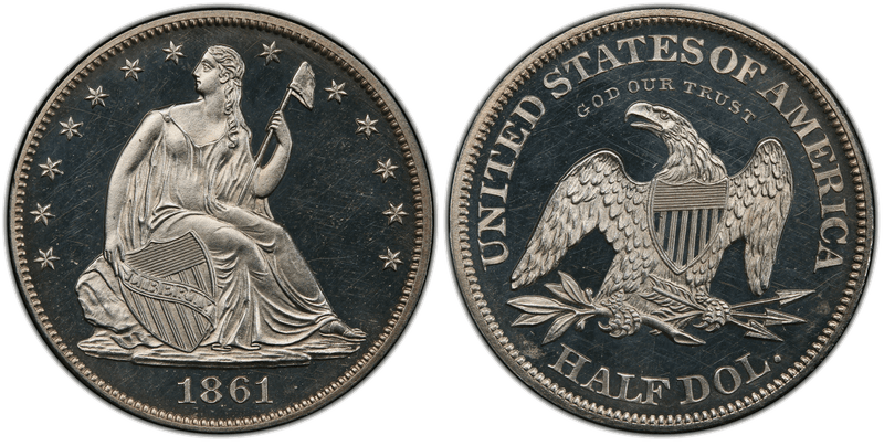 1861 Proof Half Dollar Pattern - J-279