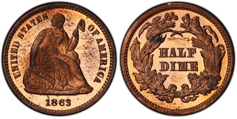 1863 Half Dime Patterns