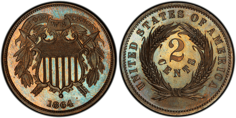 1864 Two Cent Patterns