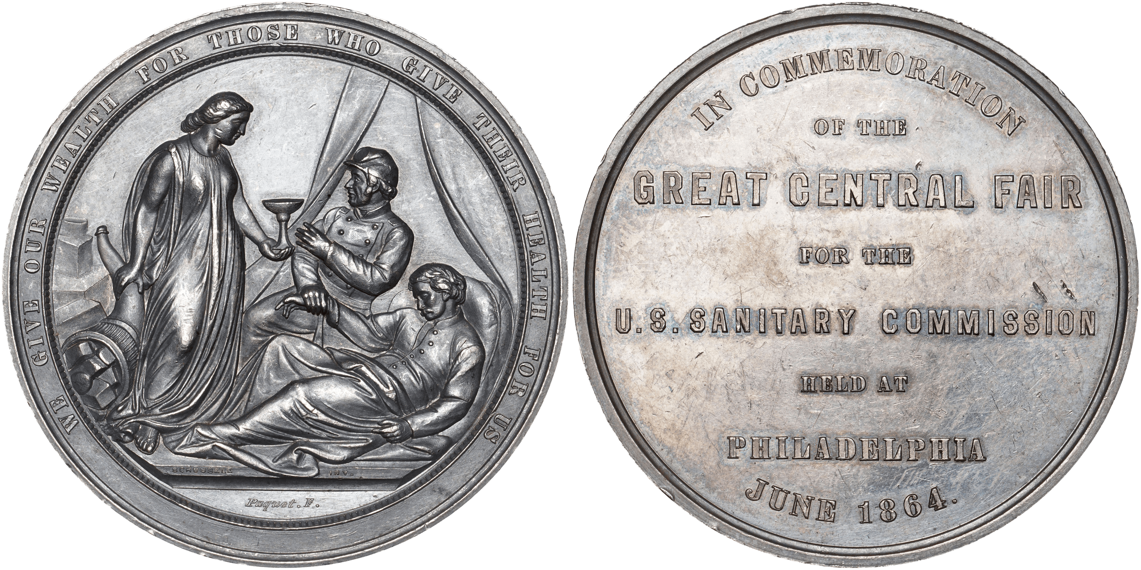 1864 Token Baker-363, Great Central Fair PA