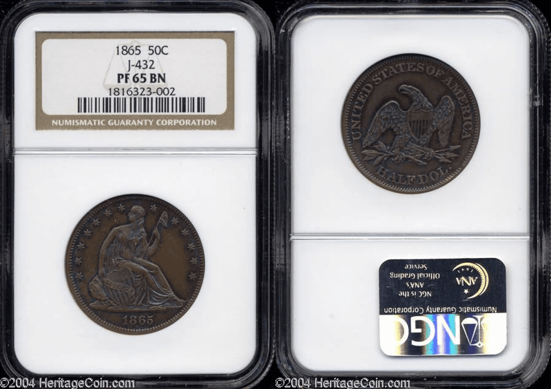 1865 Half Dollar Pattern - J-432