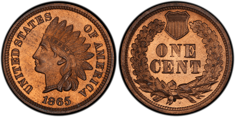 1865 Proof Cent Pattern - J-403