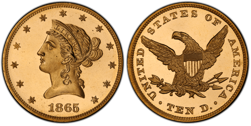1865 Proof Liberty Head Eagle