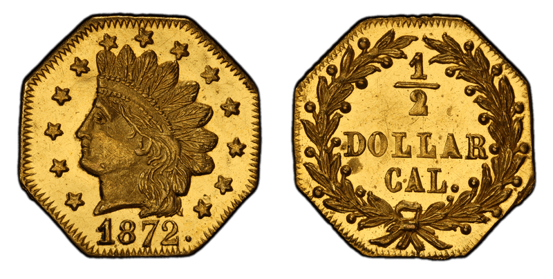 1872 Gold Half Dollar - BG-938