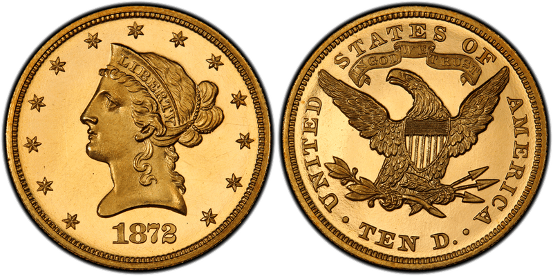 1872 Proof Liberty Head Eagle