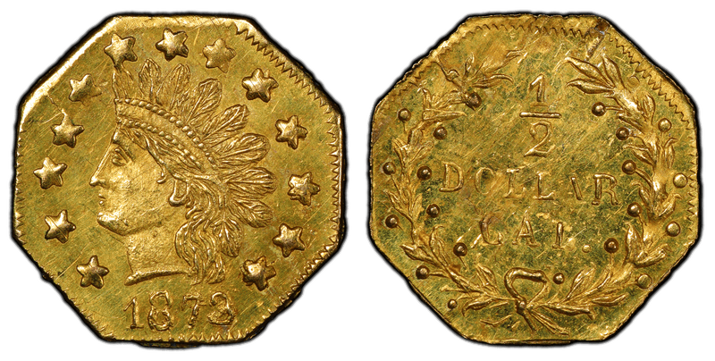 1873/2 Gold Half Dollar - BG-941