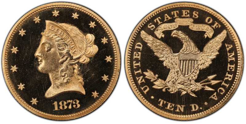 1873 Proof Liberty Head Eagle - Closed 3