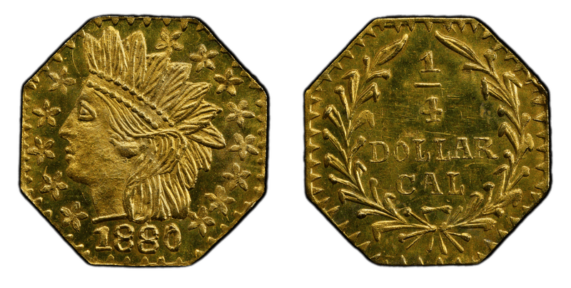 1880 Gold Quarter - BG-799X