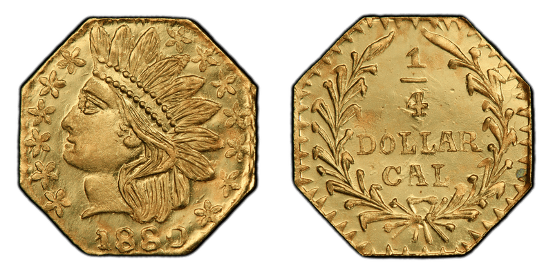 1880 Gold Quarter - BG-799W