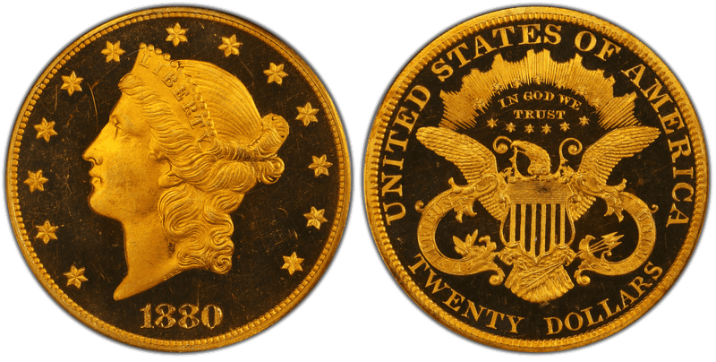 1880 Proof Liberty Head Double Eagle