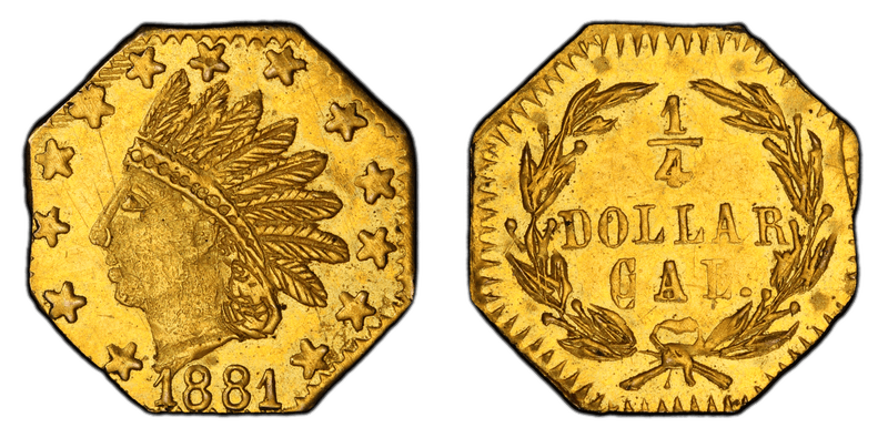 1881 Gold Quarter - BG-788
