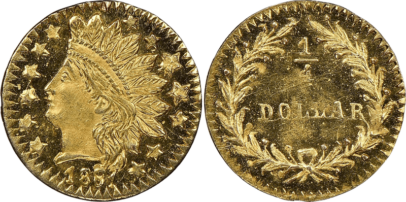 1881 Gold Quarter - BG-886