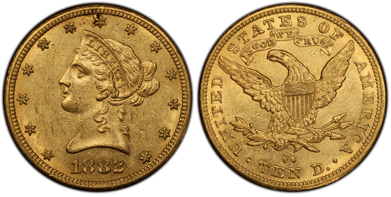 1882 Liberty Head Eagle
