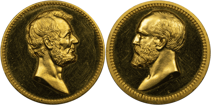 (1882) Gold Medal J-PR-40, Lincoln-Garfield