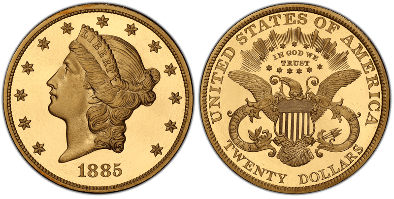 1885 Proof Liberty Head Double Eagle