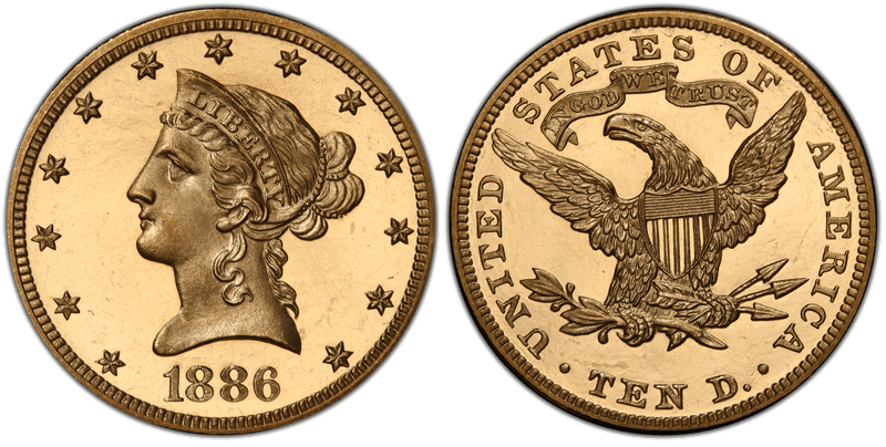 1886 Proof Liberty Head Eagle