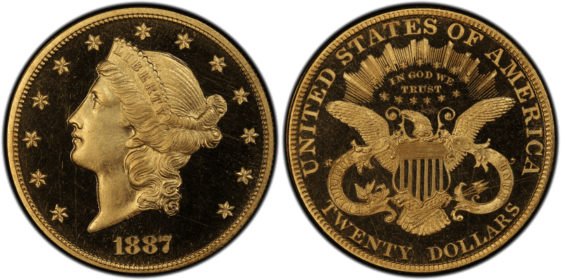 1887 Proof Liberty Head Double Eagle
