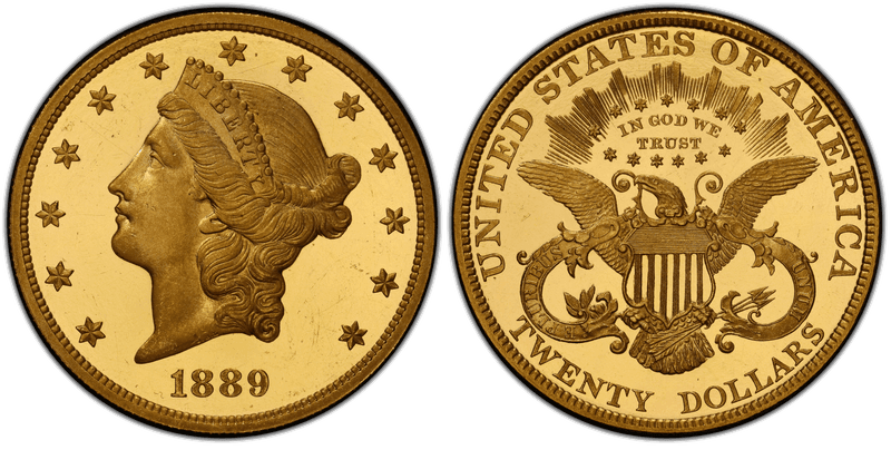 1889 Proof Liberty Head Double Eagle