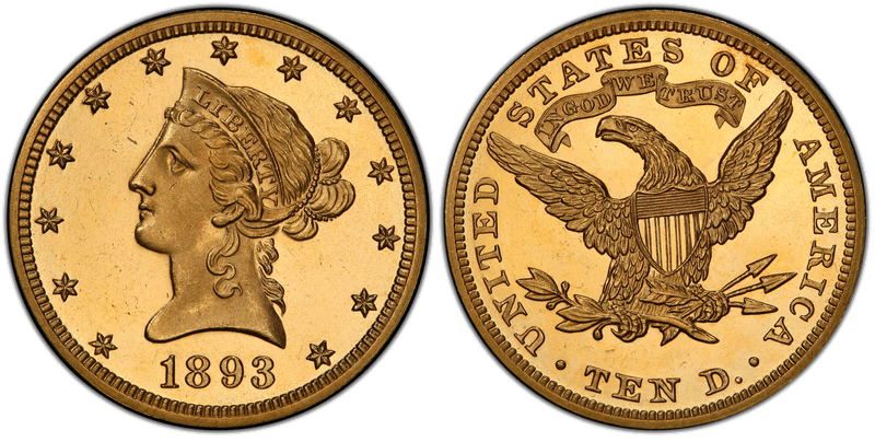 1893 Proof Liberty Head Eagle
