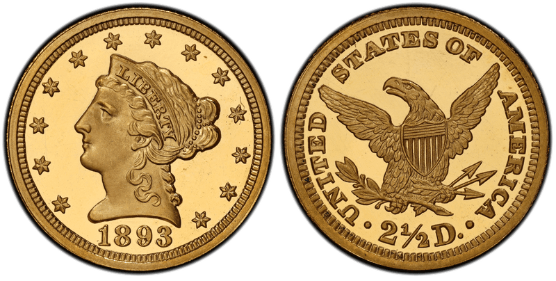 1893 Proof Liberty Head Quarter Eagle