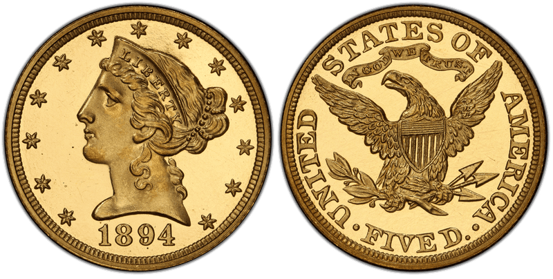 1894 Proof Liberty Head Half Eagle
