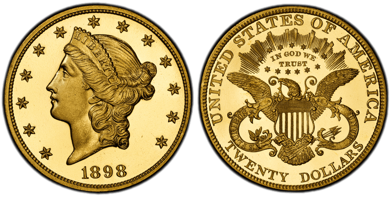 1898 Proof Liberty Head Double Eagle