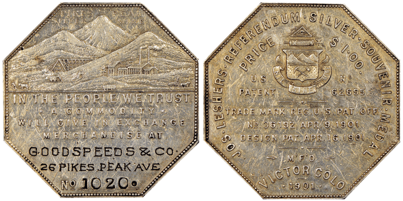 1901 Lesher Dollars