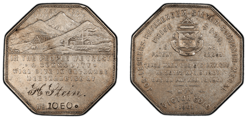 1901 Lesher Dollar - HK-1020, H. Stein
