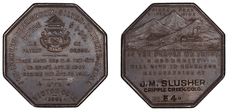 1901 Lesher Dollar - HK-792, J.M. Slusher