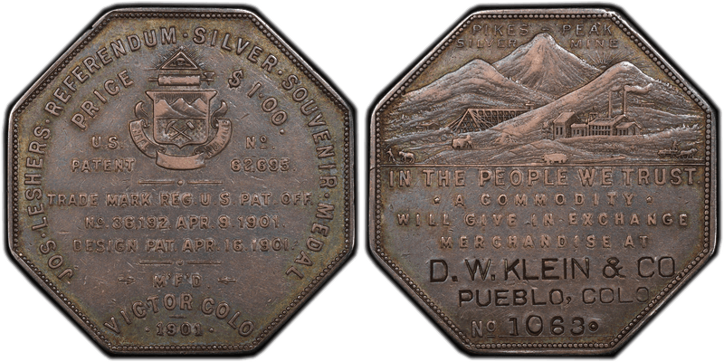 1901 Lesher Dollar - HK-794, D.W. Klein