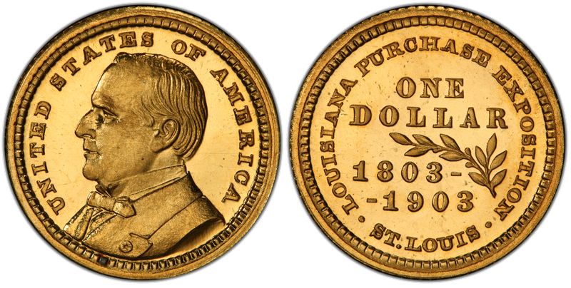 1903 Proof Louisiana Purchase Exposition Commemorative Gold Dollar - McKinley