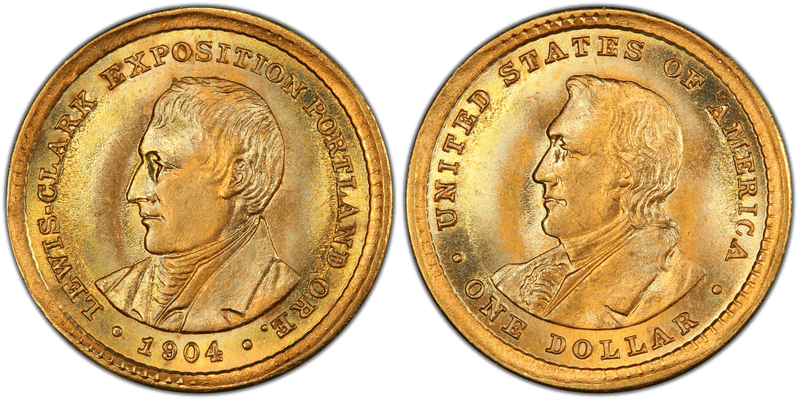 1904 Lewis and Clark Exposition Commemorative Gold Dollar