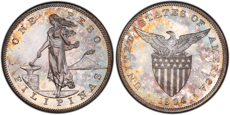 1904 Proof Philippine Peso