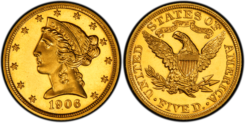 1906 Proof Liberty Head Half Eagle