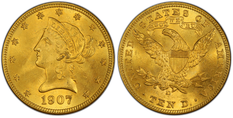 1907 Liberty Head Eagle