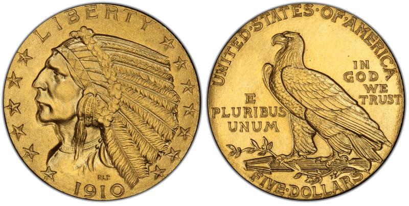 1910 Proof Indian Head Half Eagle