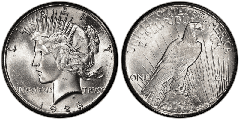 1928 Peace Dollar