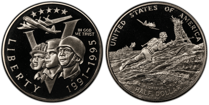 1993 (P) Proof World War II 50th Anniversary Commemorative Half Dollar