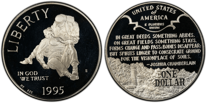 1995 (S) Proof Civil War Dollar
